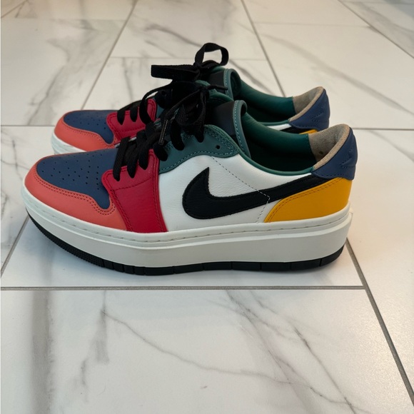 Nike Multicolor Jordans - worn once - size 9.5 - Picture 10 of 10